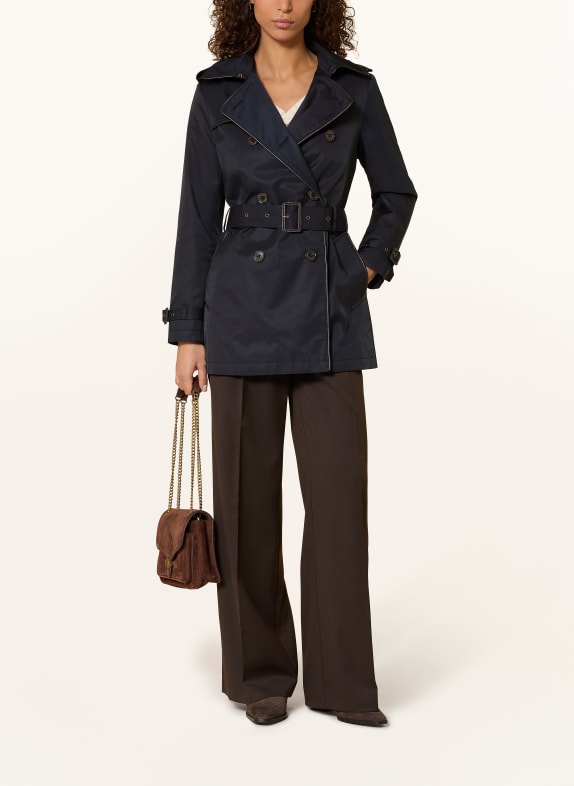 LAUREN RALPH LAUREN trench coat DARK BLUE