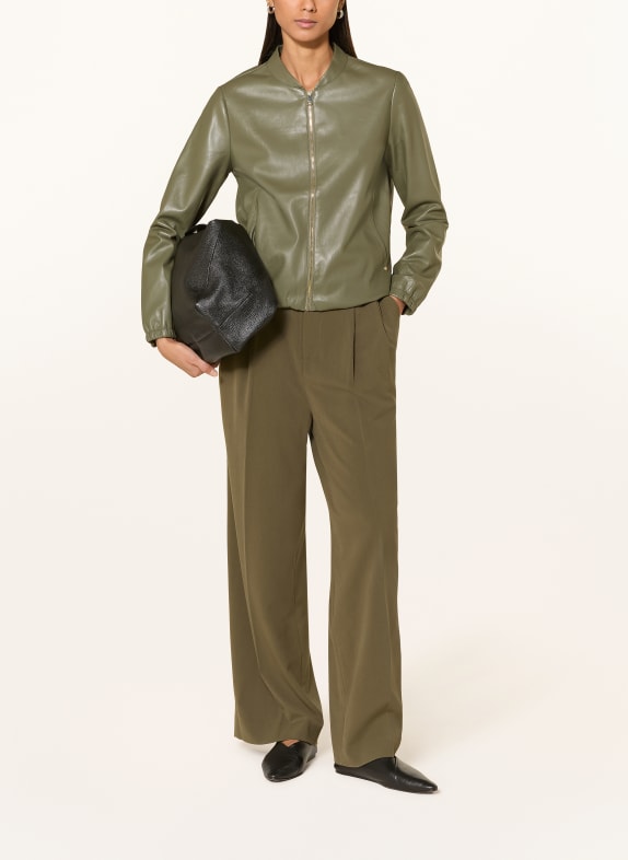 BETTY&CO Blouson in Lederoptik OLIV