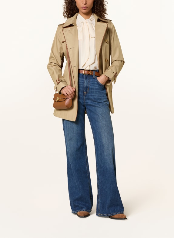 LAUREN RALPH LAUREN schoudertas COGNAC