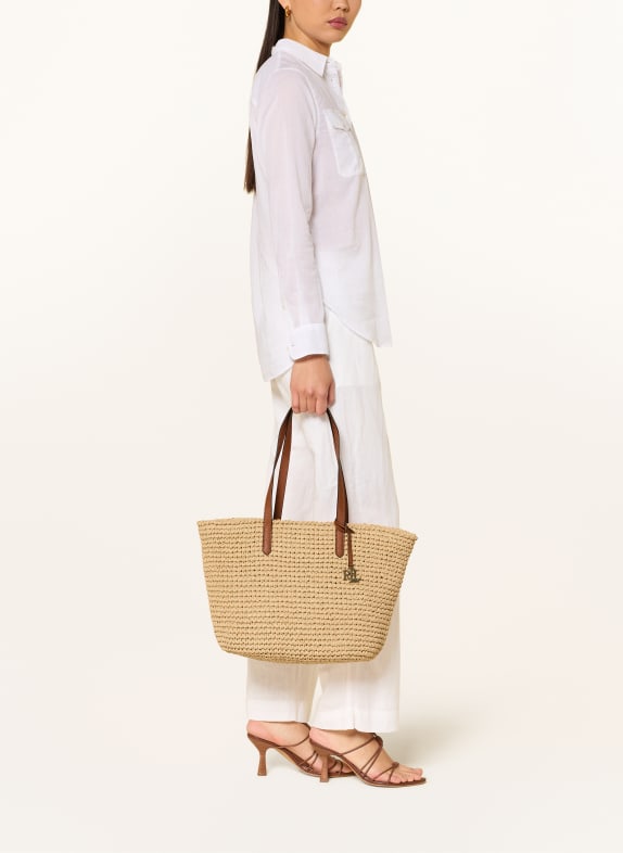 LAUREN RALPH LAUREN Shopper LAINEY BEIGE / GOLD / BRAUN