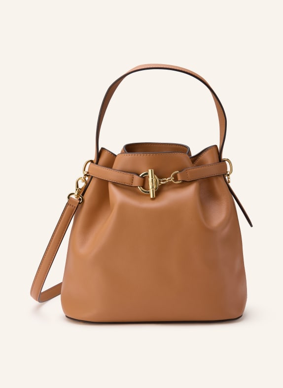 LAUREN RALPH LAUREN Taška BLAIKE MEDIUM VELBLOUDÍ