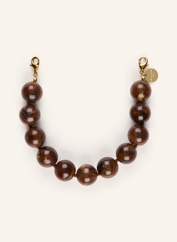 CHEEKY CHAIN MUNICH Łańcuszek do smartfona SALLY CIEMNOBRĄZOWY / BRĄZOWY / BEŻOWY