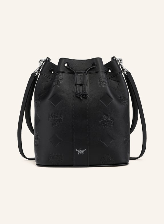 MCM DESSAU MEDIUM drawstring bag BLACK