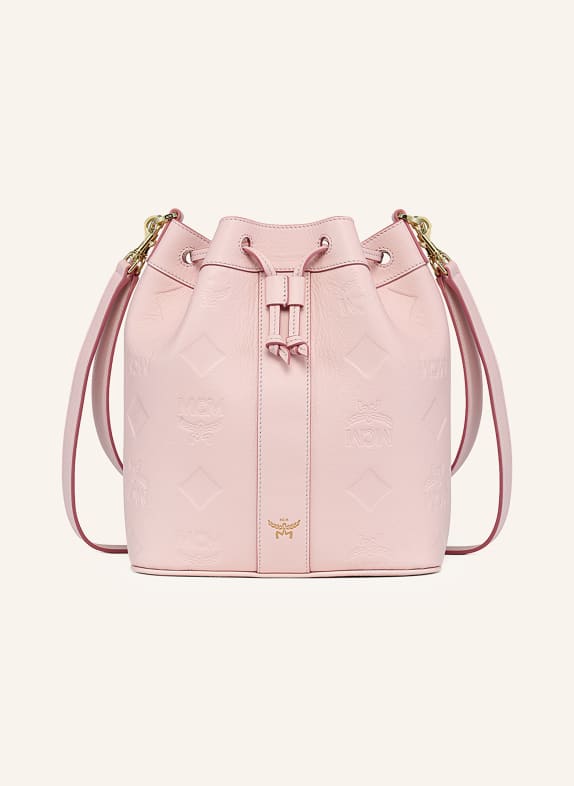 MCM Beuteltasche DESSAU MEDIUM ROSA / GOLD