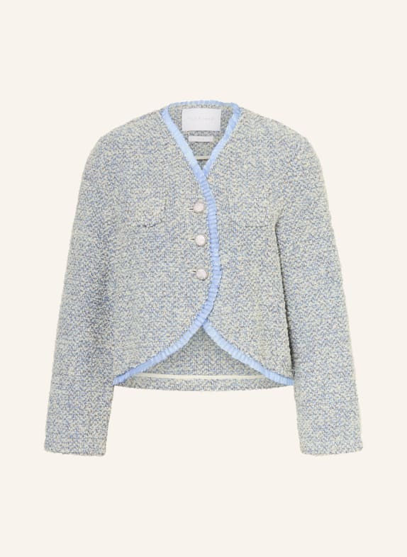 Rich & Royal Swetry z falbanami JASNONIEBIESKI / BRĄZOWY / BIAŁY