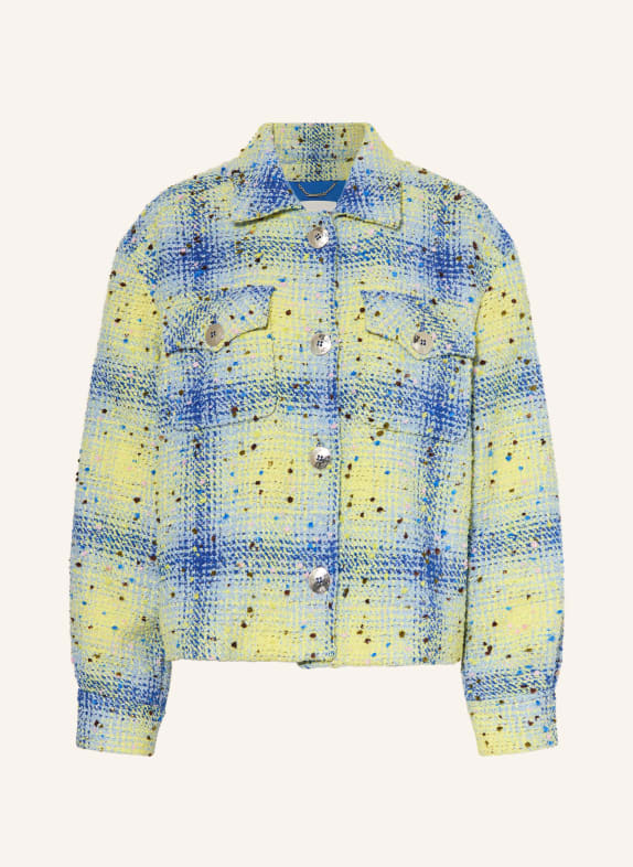 Rich & Royal overjacket YELLOW / BLUE GRAY / BLUE