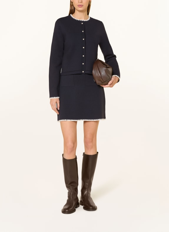 Rich & Royal gebreide rok DONKERBLAUW