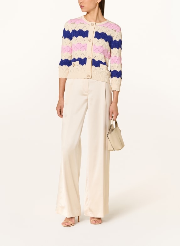 Rich & Royal vest LICHTGEEL / ROZE / DONKERBLAUW