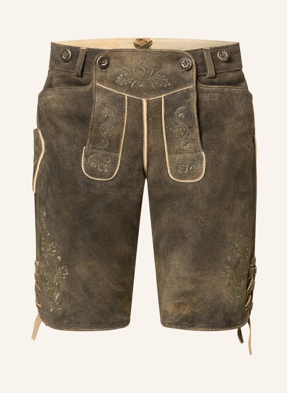 OSTARRICHI Trachten-Lederhose LUDWIG DUNKELBRAUN