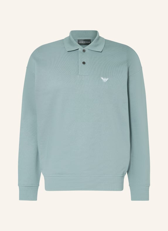 EMPORIO ARMANI sweat polo shirt TEAL