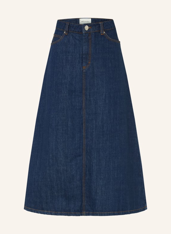 AMI PARIS džínová sukně TMAVĚ MODRÁ