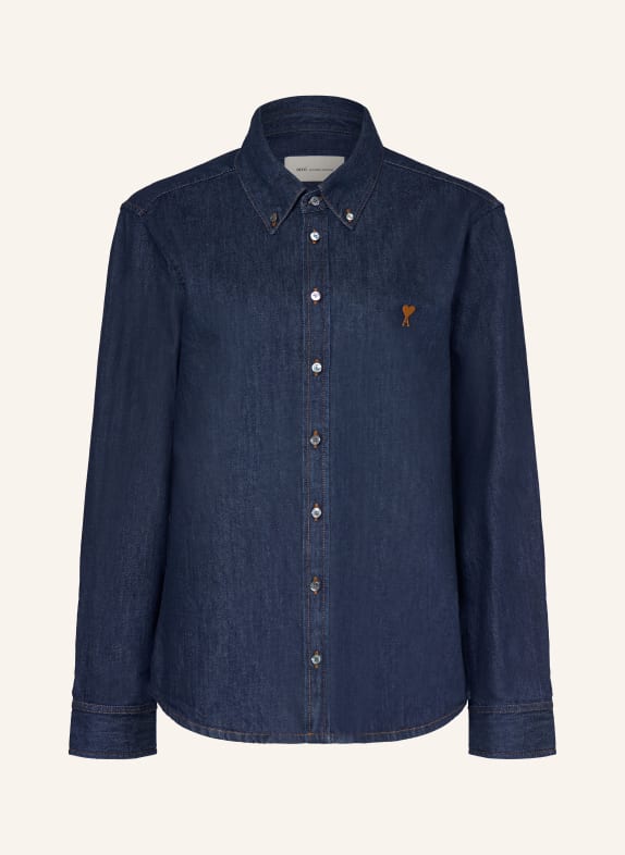 AMI PARIS Jeansbluse DUNKELBLAU