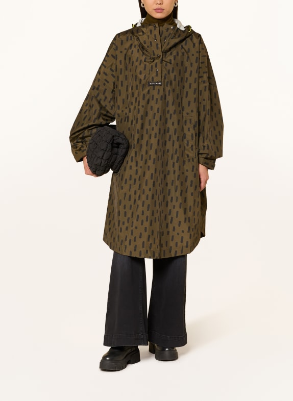 VIVI MARI slip-on jacket OLIVE / BLACK