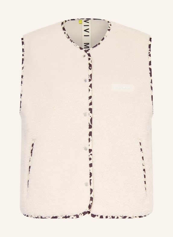 VIVI MARI Teddyfell-Weste ECRU