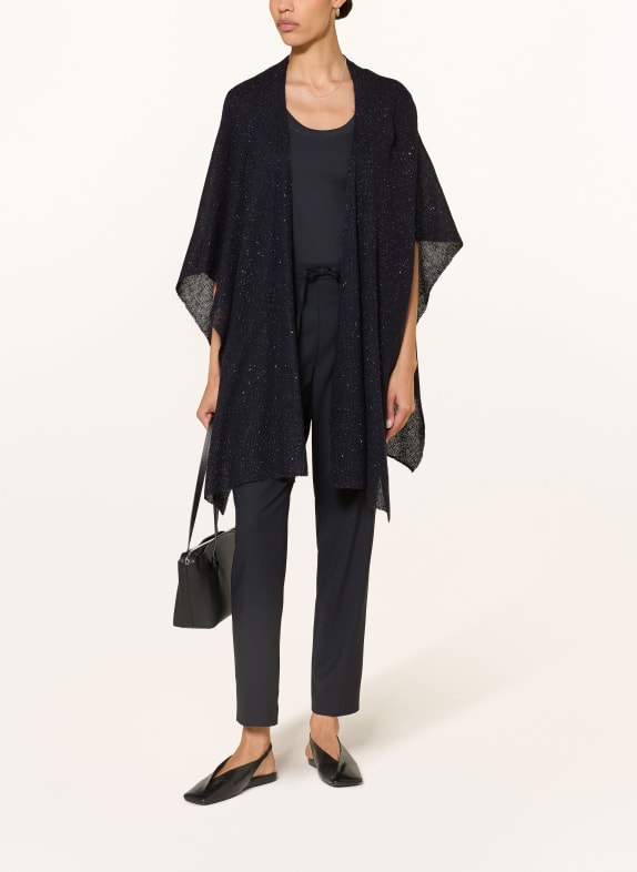 FABIANA FILIPPI Sequin cape DARK BLUE