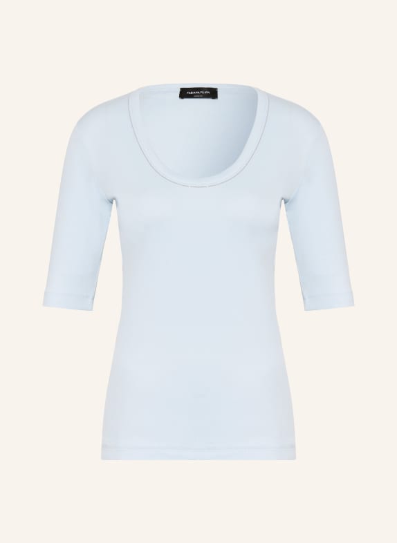 FABIANA FILIPPI T-shirt with gemstones LIGHT BLUE