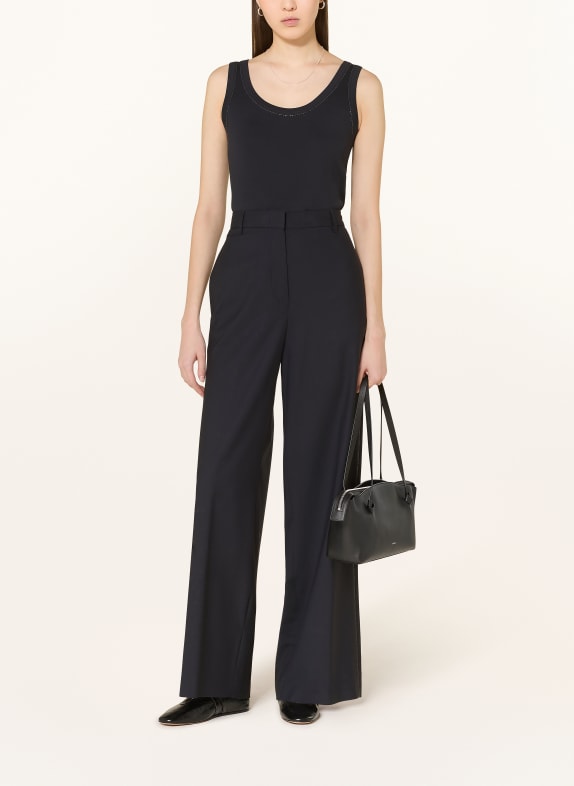 FABIANA FILIPPI Top met sierstenen DONKERBLAUW