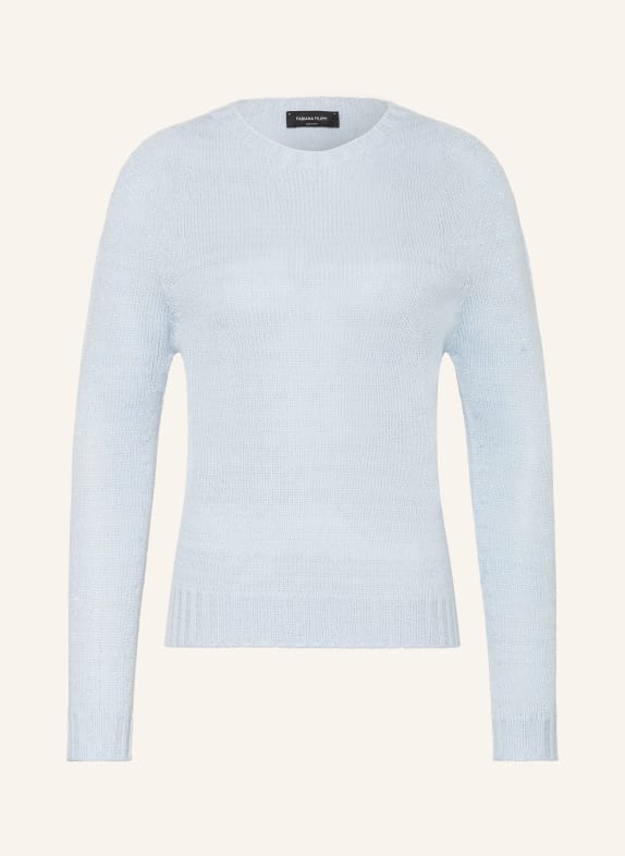 FABIANA FILIPPI Sweater with glitter yarn LIGHT BLUE