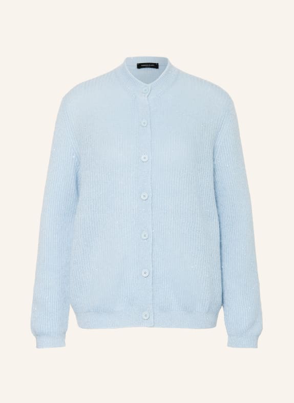 FABIANA FILIPPI Cardigan with sequins LIGHT BLUE