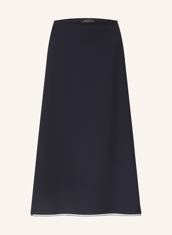 FABIANA FILIPPI Rock mit Schmucksteinen DUNKELBLAU