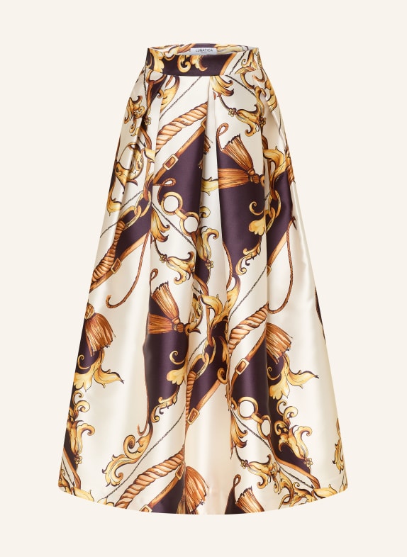 LUNATICA MILANO satynowa spódnica KREMOWY / ZŁOTY / CZARNY