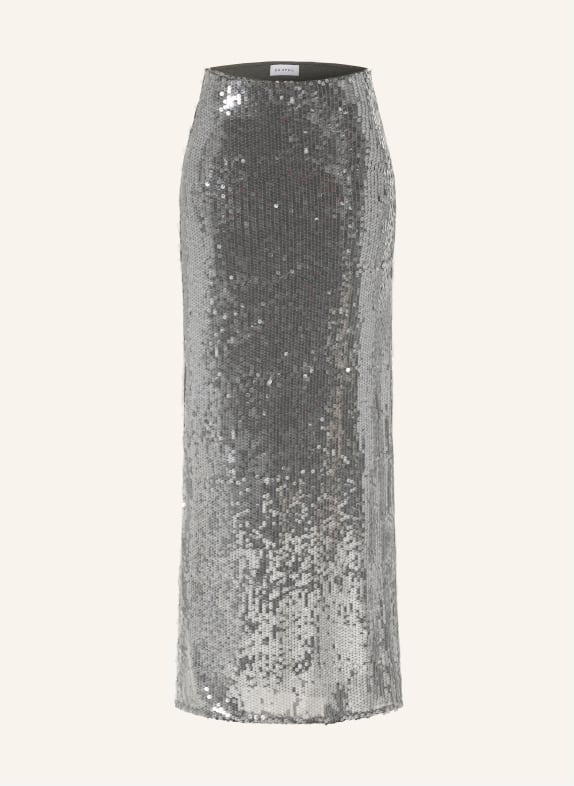 OH APRIL NIKA mesh skirt with sequins SILVER