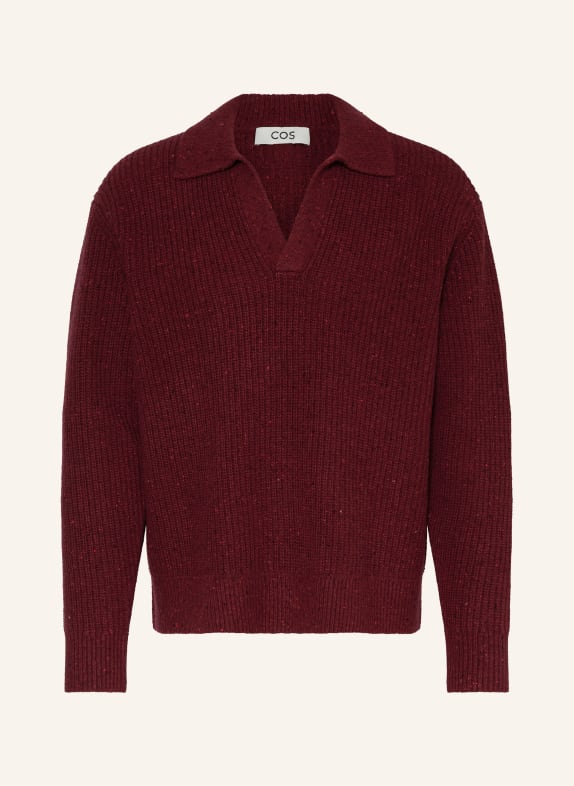 COS SANDER sweater DARK RED