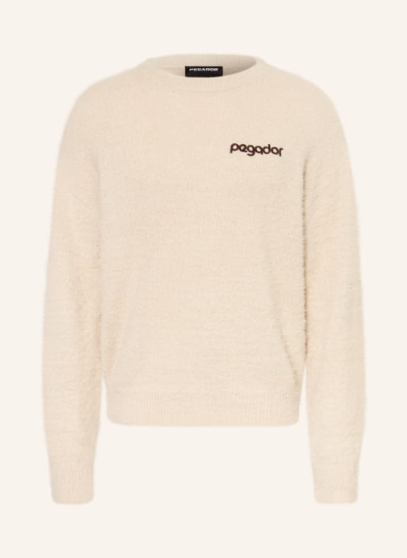 PEGADOR DALIAN sweater CREAM / DARK BROWN