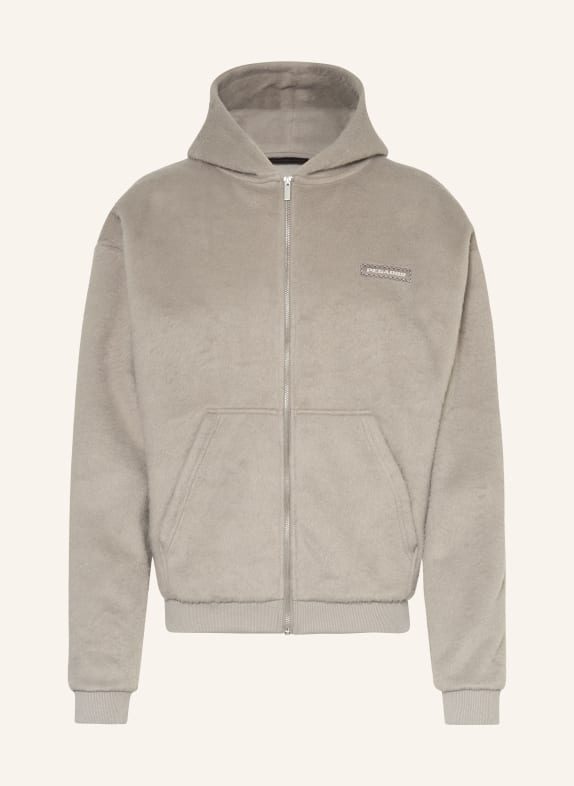 PEGADOR Oversized-Sweatjacke FERMO GRAU