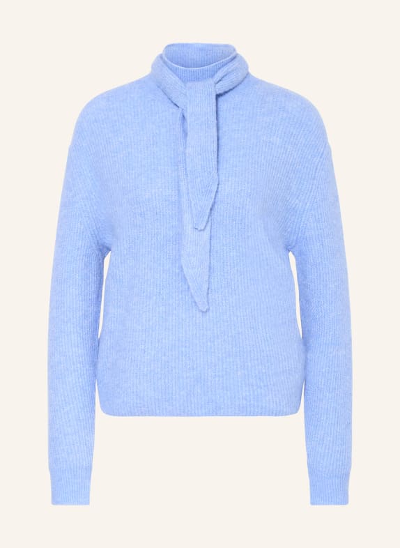 OPUS Pullover PARF mit abnehmbarer Schluppe HELLGRAU / DUNKELBLAU