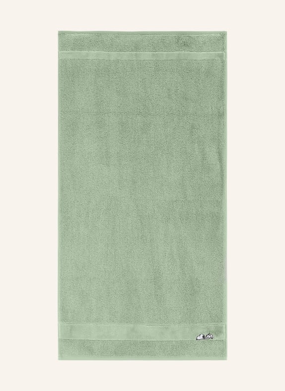 VOSSEN Handtuch SLEEPY SNOOPY HELLGRÜN