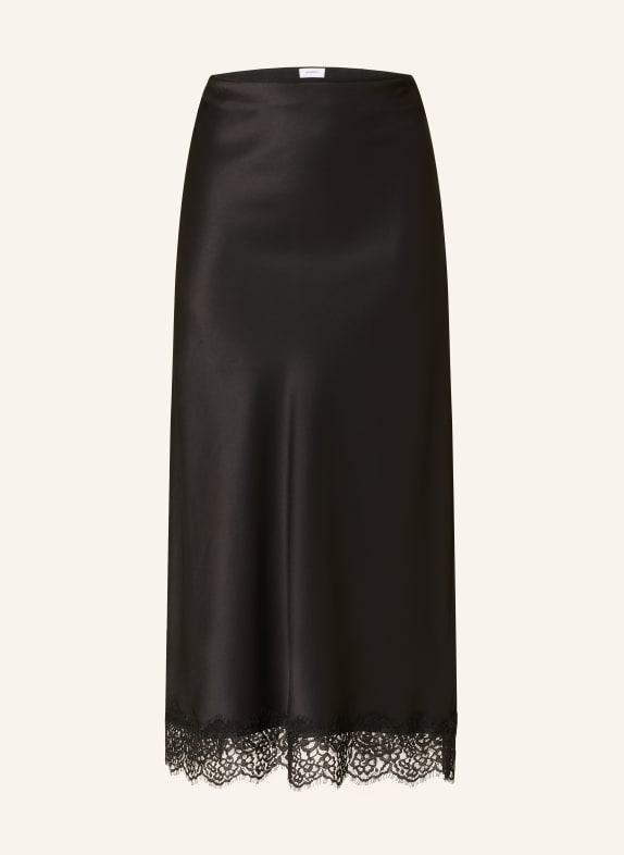 darling harbour Satinrock mit Spitze BLACK