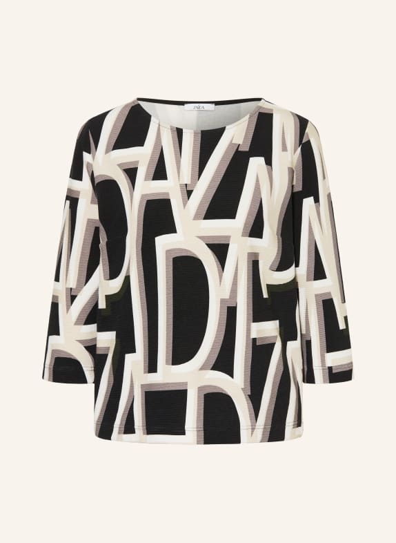 ZAÍDA Shirt mit 3/4-Arm WEISS / SCHWARZ