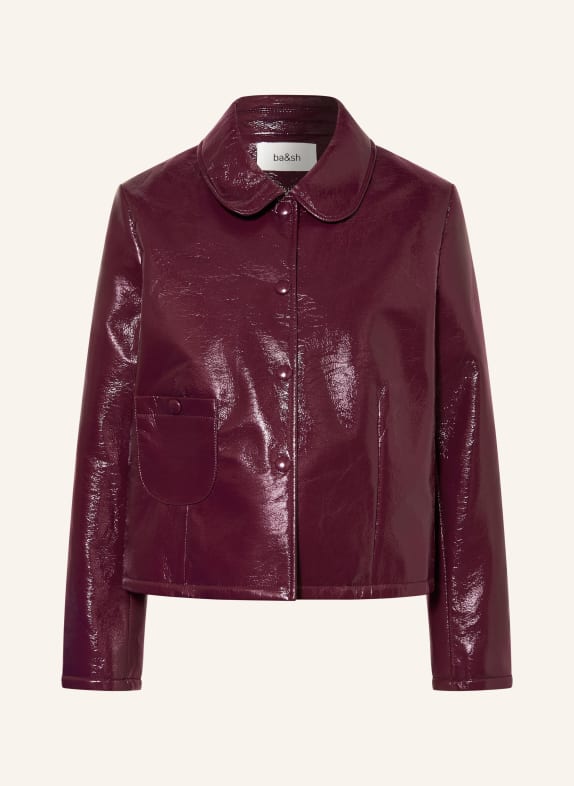 ba&sh Jacke in Lederoptik DUNKELLILA