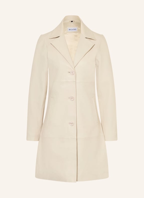 RICANO Ledermantel MARIZA ECRU