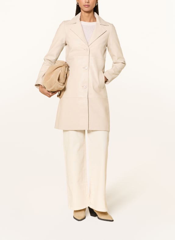 RICANO Ledermantel MARIZA ECRU