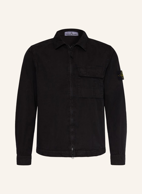 STONE ISLAND Overjacket SCHWARZ