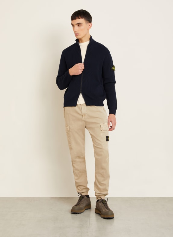 STONE ISLAND vest DONKERBLAUW