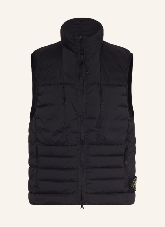 STONE ISLAND Daunenweste SCHWARZ