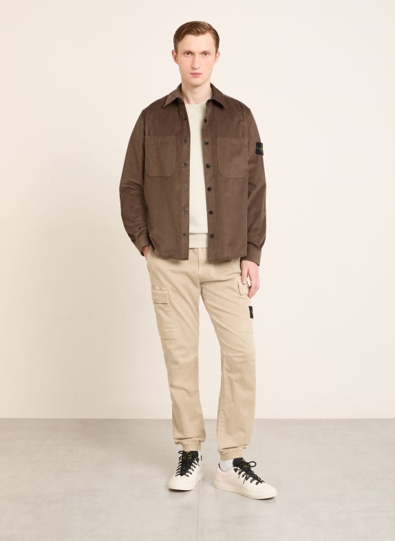 STONE ISLAND Cord-Overjacket DUNKELBRAUN