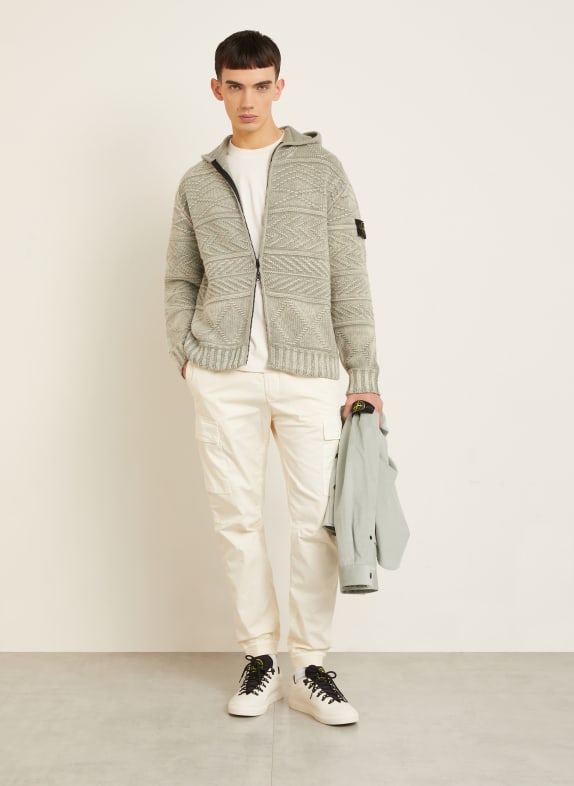 STONE ISLAND Strickjacke aus Cashmere HELLGRÜN