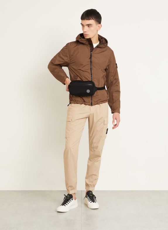 STONE ISLAND fanny pack BLACK