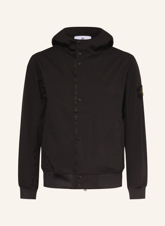 STONE ISLAND Softshell-Jacke SCHWARZ