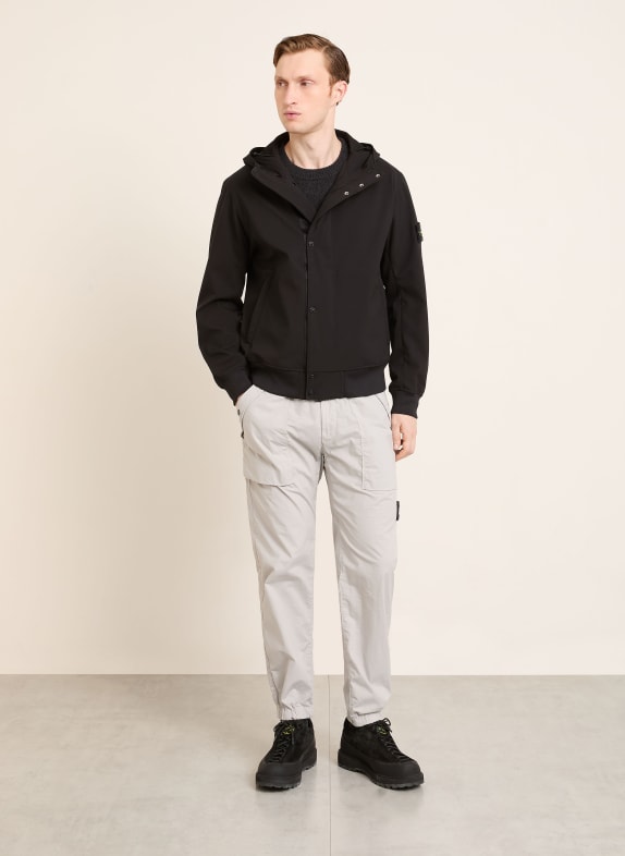 STONE ISLAND Softshell-Jacke SCHWARZ