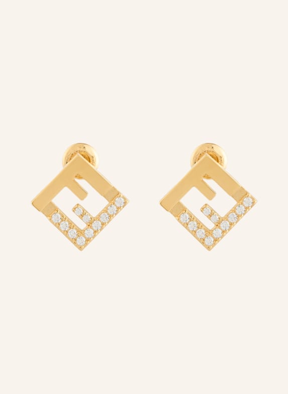FENDI Kolczyki FOREVER FENDI ZŁOTY / BIAŁY