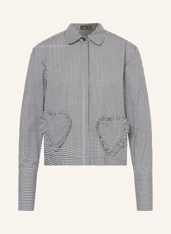 van Laack Shirt blouse VL-PONCYS-PV BLACK / WHITE