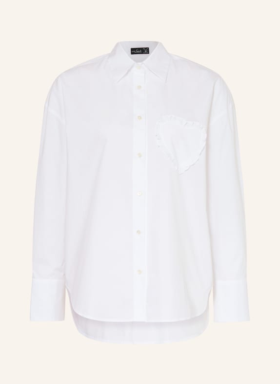 van Laack Hemdbluse VL-BESNA-APPL mit Rüschen WEISS