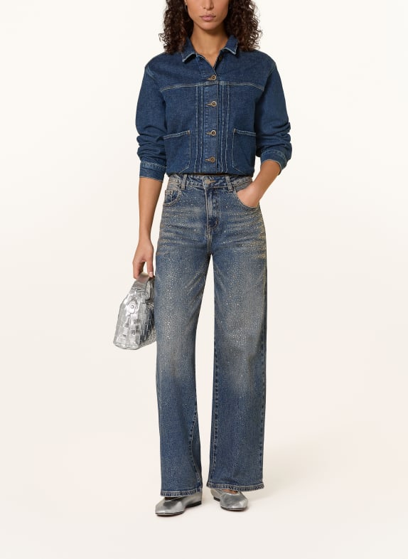 miss goodlife Rechte jeans met sierstenen 24 BLUE