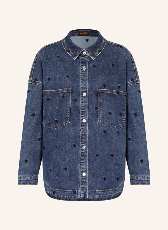 miss goodlife džínová košile MODRÁ / TMAVĚ MODRÁ