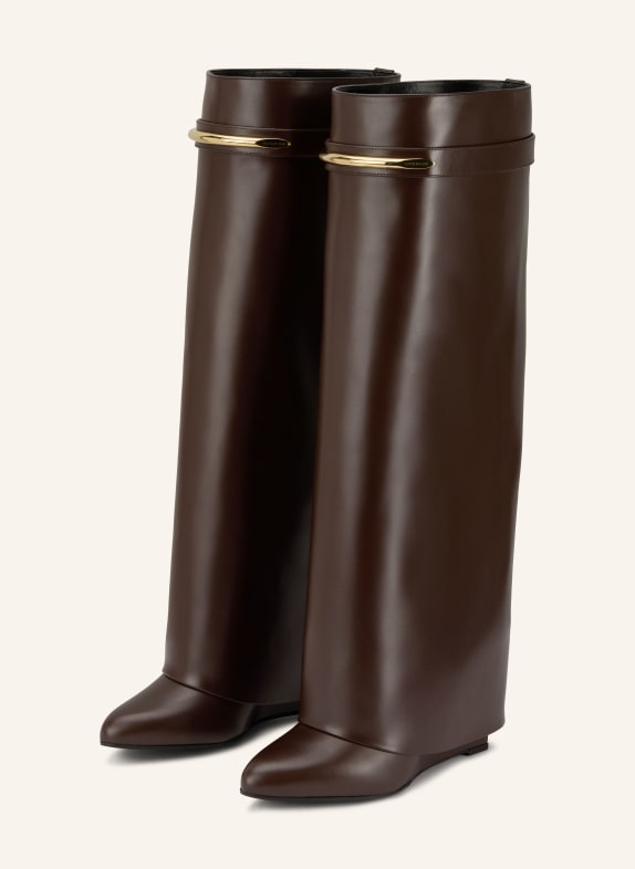 GIVENCHY boots DARK BROWN